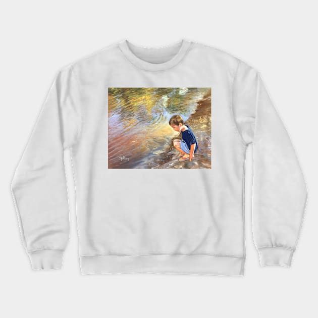 'Gum Leaf Regatta' Crewneck Sweatshirt by Lyndarob